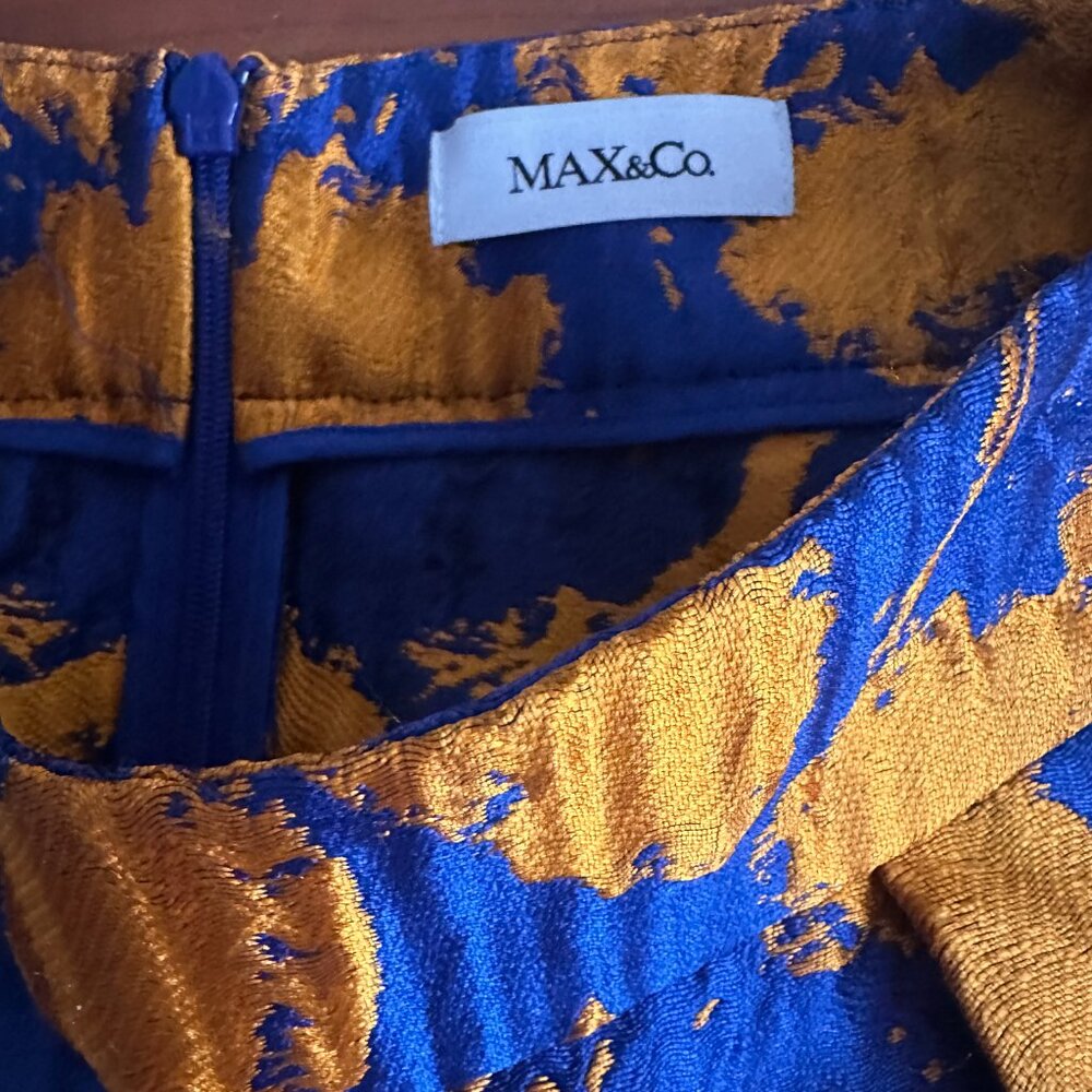 Max & Co. royal blue and orange skirt. Size 2. - Picture 8 of 11